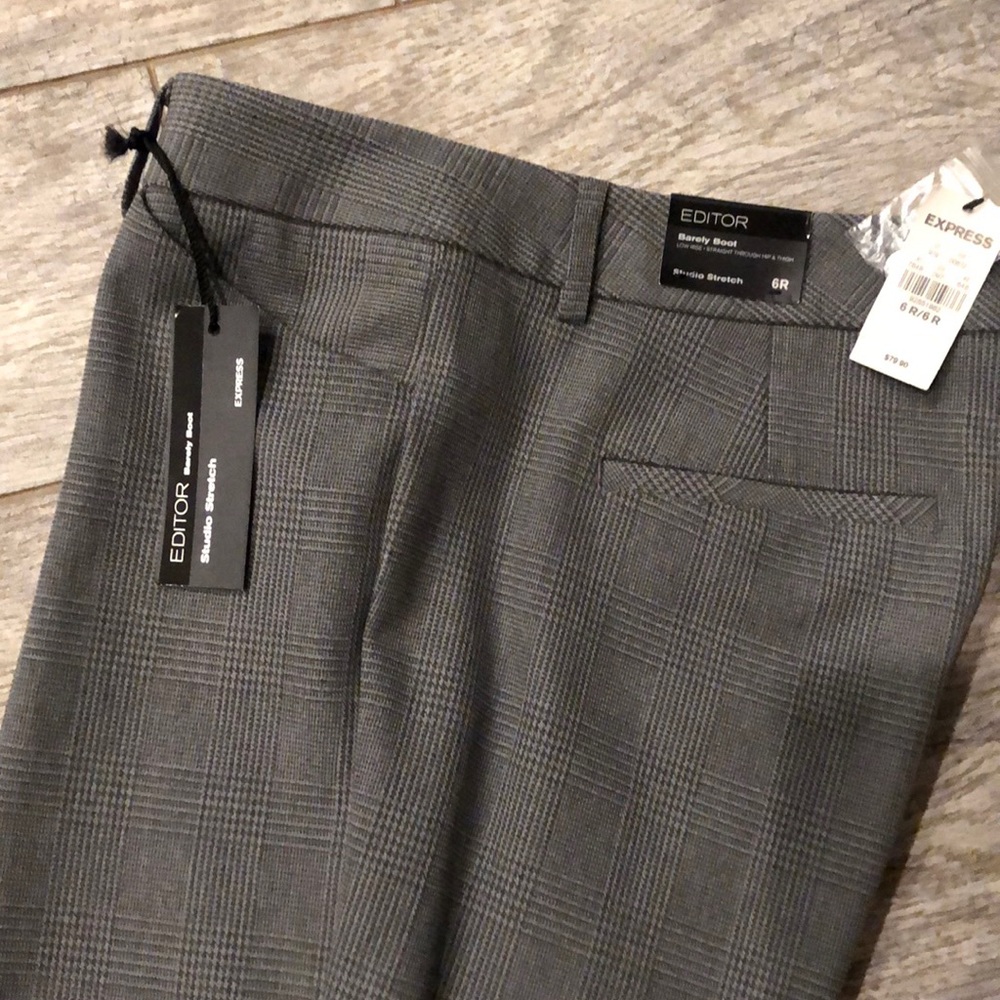 Grey and black pants with tags